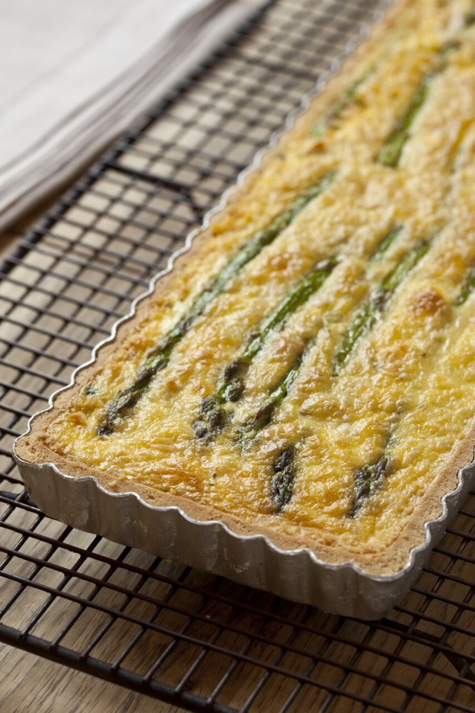 British Asparagus, Goat’s Cheese & Smoked Bacon Quiche British Asparagus