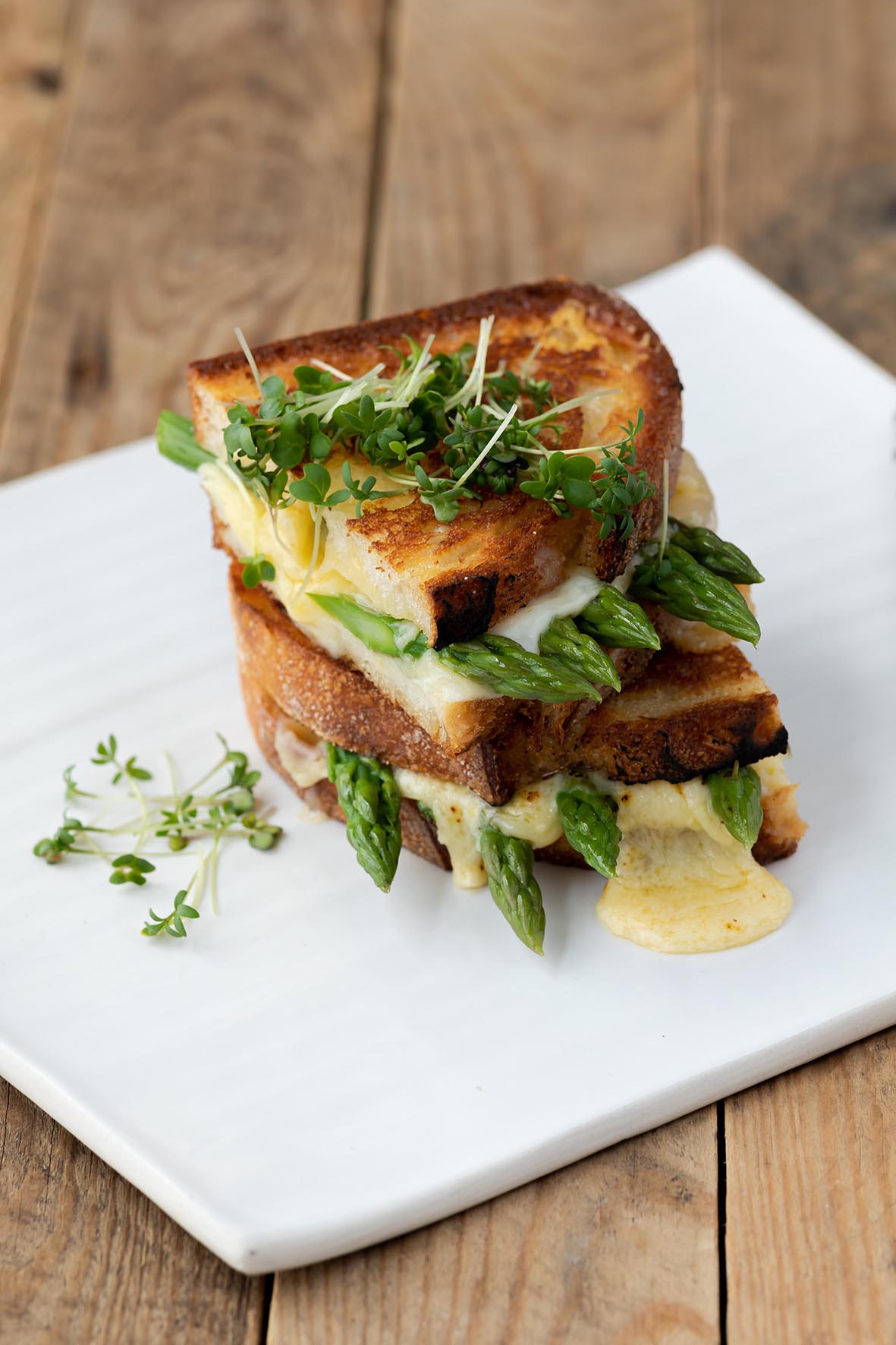 British asparagus grilled cheese sandwich British Asparagus